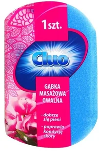 Cluo Cluo gąbka kąpielowa do masażu Owalna - Rękawice i gąbki do kąpieli - miniaturka - grafika 2