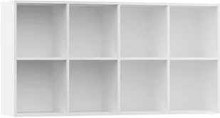 vidaXL Regał na książki/szafka, biały, 66x30x130 cm, płyta wiórowa - Regały - miniaturka - grafika 8