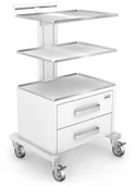 Urządzenia medyczne - Ztm Tech-med B-04ST mobilny asystor medyczny z szufladami i blatami zabiegowymi ze stali kwasoodpornej B-04ST - miniaturka - grafika 1