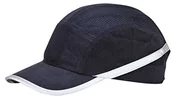 Czapki i chusty sportowe męskie - Portwest portwest pw69 Vent Coole Bump Cap Black mężczyzn pracy akcesoria ochronne głowy, niebieski PW69NAR - miniaturka - grafika 1