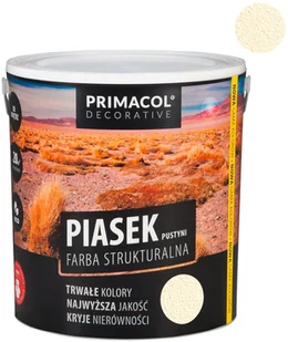 Primacol Farba strukturalna piasek pustyni kremowa 5 l - Farby wewnętrzne - miniaturka - grafika 2