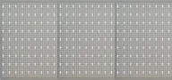 Panele podłogowe - vidaXL Płyta wolnostojąca  Ścienne płyty perforowane 3 szt. 40x58 cm stal 145349 - miniaturka - grafika 1