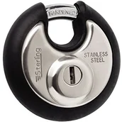 Kłódki - Sterling Srebro wysokiej próby  pozostały spl100p okrągła kłódki ze stali nierdzewnej z zderzak 70 MM SPL100P - miniaturka - grafika 1