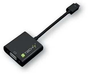 Techly Adapter mini HDMI C męski na VGA żeński czarny 10cm KKTCKPEV0080 - Adaptery i przejściówki - miniaturka - grafika 5