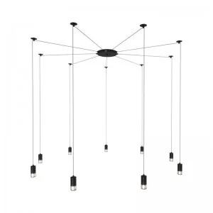 Linea Light Step into INSP. Lampa wisząca 43 , czarna 90 cm - Lampy sufitowe - miniaturka - grafika 7
