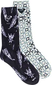 Bielizna sportowa damska - Roxy skarpety damskie MID CALF 2PACK SOCKS KVJ0 - miniaturka - grafika 1