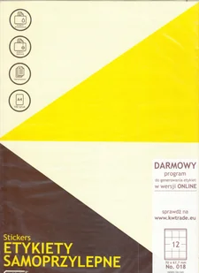 Grand Etykiety uniwersalne 70x67/12 białe (100) - Etykiety samoprzylepne i bloki etykiet - miniaturka - grafika 2