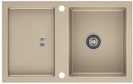 Zlewozmywaki - AXIS GROUP Zlew Slide 40 1-komorowy beż - miniaturka - grafika 1