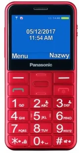 Panasonic KX-TU155EXRN 4MB Dual Sim Czerwony - Telefony komórkowe - miniaturka - grafika 2