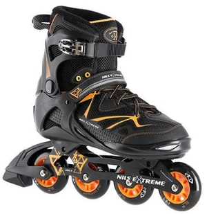 Nils Extreme NA9022 CZARNO/POMARAŃCZOWE ROZM 42 ŁYŻWOROLKI EXTREME - Rolki - miniaturka - grafika 3