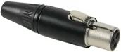 Inne akcesoria audio-wideo - Neutrik Neutrik REAN RT3FC-B - REAN Tiny XLR Connector 3-Pol male black with Gold Contacts - miniaturka - grafika 1