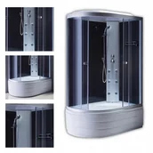 Kabiny z hydromasażem - Kabina prysznicowa z hydromasażem 120x80 7306 Prawa 7306P - miniaturka - grafika 1
