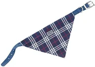 Obroże dla kotów - Nobby obroża dla psa z chusteczką - w kratkę, niebieski - miniaturka - grafika 1