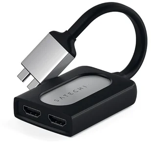 Satechi Satechi Dual HDMI 4K USB-C Adapter Silver ST-TCDHAS - Adaptery i przejściówki - miniaturka - grafika 2