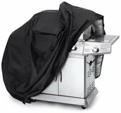 Pokrowce na grilla - Hurtel Wodoodporny pokrowiec na grilla, pokrowiec na rower, motor, meble ogrodowe plandeka osłona XXL czarny - miniaturka - grafika 1