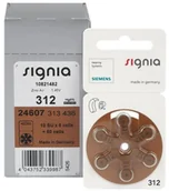 Baterie i akcesoria - Siemens 120 x baterie do aparatów słuchowych Signia 312 MF - miniaturka - grafika 1