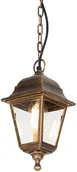 Lampy sufitowe - QAZQA Klasyczna zewnętrzna lampa wisząca antyczne złoto IP44 - Capital - miniaturka - grafika 1
