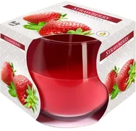 Świece - Bispol świeca zapachowa w szkle truskawka 1szt - miniaturka - grafika 1