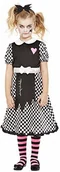 Stroje karnawałowe - Smiffys Smiffys 63092S Broken Doll kostium chłopięcy, czarny, S-4-6 lat 63092S - miniaturka - grafika 1