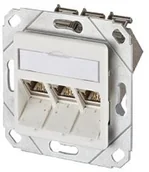 Kable miedziane - BTR Blumberger BTR 10 X E-DAT modul UPK puszka 3 X 88 Cat.Wyposażona w 6, R-WS, ozdobiona moduł moduł 3 X E-DAT RJ-45 bez użycia narzędzi beschaltbar, czysta biel 4250184105824 - miniaturka - grafika 1