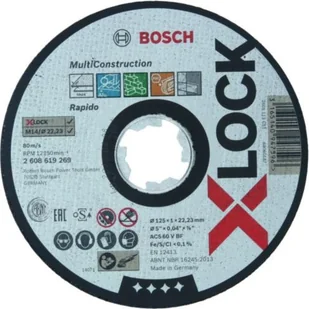 Bosch Powertools powertools cutting disk X-LOCK Rapido multi-material just 125mm 125 x 1 x Length 22.23mm - Tarcze do pił - miniaturka - grafika 2
