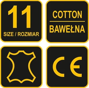 Vorel RĘKAWICE OCIEPLANE SKÓRA BAWEŁNA 74003 - Rękawice robocze - miniaturka - grafika 3