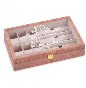 Murrano Drewniana szkatułka na zegarki i okulary z grawerem SZKT-RD-OK-020 - Pudełka i szkatułki - miniaturka - grafika 13