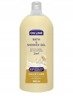 On Line Żel i Płyn do kąpieli 2w1 Daily Care 980ml - Kosmetyki do kąpieli - miniaturka - grafika 2