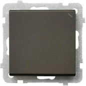 Wyłączniki światła i elektryczne - Ospel Sonata czekoladowy łącznik schodowy ŁP-3R/m/40 ŁP-3R/m/40 - miniaturka - grafika 1