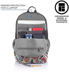 XD Design Plecak antykradzieżowy miejski XD Design Bobby Soft Art Art - graffiti P705.868 - Plecaki - miniaturka - grafika 11