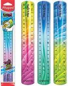 Linijki, ekierki - Maped linijka, Twist'n Flex Decor, niełamliwa, 20 cm - miniaturka - grafika 1