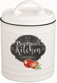 Pojemniki kuchenne - Nuova Cer Easy life r2s PORCELANOWY POJEMNIK Z POKRYWKĄ - KITCHEN BASICS 15 cm (1620 KIBK) 1620 KIBK - miniaturka - grafika 1