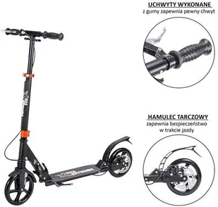 Nils Extreme HA200T BLACK PU 200MM HULAJNOGA - Hulajnogi - miniaturka - grafika 4