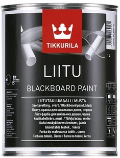 Tikkurila Liitu Farba Tablicowa Czarna Black 1L - Farby zewnętrzne - miniaturka - grafika 6