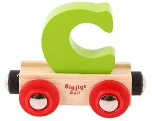 Bigjigs Toys Wagon z literką C (6) BR103 - Pociągi dla dzieci - miniaturka - grafika 2