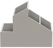 Kosmetyczki, organizery i kuferki - Spirella spirella 10.19179 Skyline przechowywanie Bad dodatek, plastik, taupe, 8, 5 x 13 cm 10.19179 - miniaturka - grafika 1