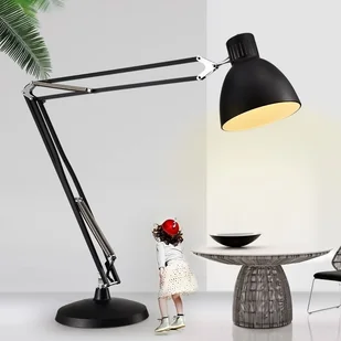 King Home Lampa podłogowa GIGANT czarna metal JL60211F.BLACK - Lampy stojące - miniaturka - grafika 2