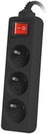 Listwy zasilające - LANBERG Listwa zasilająca LANBERG, 3 m, 3 gniazda - miniaturka - grafika 1
