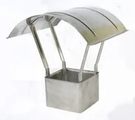 Kominy i akcesoria - unimet DASZEK Z BLACHY ŻAROODPORNEJ 13.5*24.5*10CM - miniaturka - grafika 1