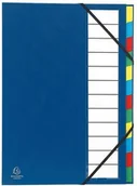 Teczki i skoroszyty - Exacompta Exacompta Teczka segregująca Ordonator 12 przekładek niebieski EXC335 - miniaturka - grafika 1