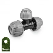 Łączniki, trójniki, kształtki - BRADAS Trójnik do rur PE 32 / 20 / 32 mm PN10 BRADAS 6905 DSRA10T3220 - miniaturka - grafika 1