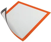 Systemy ekspozycyjne i znaki informacyjne - Durable Ramka magnetyczna formatu A4, pomarańczowa, 5 szt. 4869 09 DU175-7 - miniaturka - grafika 1