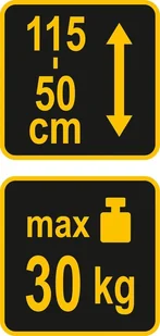 VOREL PODPORA TELESKOPOWA 50 CM 115CM - Pozostałe wyposażenie warsztatu - miniaturka - grafika 4