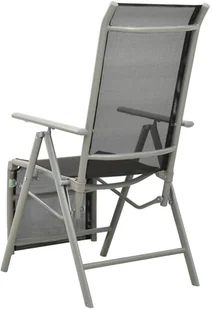 vidaXL Rozkładane krzesła ogrodowe, 2 szt., textilene i aluminium! 312197 - Fotele i krzesła ogrodowe - miniaturka - grafika 5