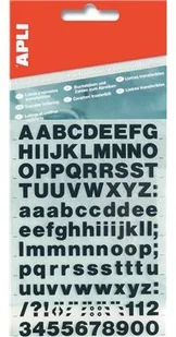 Apli Litery samoprzylepne 20mm, czarne AP4420 - Etykiety do drukarek - miniaturka - grafika 4