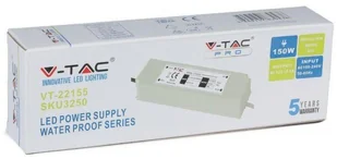 v-tac Zasilacz LED V-TAC 150W 12V 12.5A IP67 Hermetyczny Filtr EMI VT-22155 - Zasilacze i transformatory - miniaturka - grafika 2