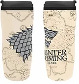 Shakery i bidony sportowe - ABYstyle Game of Thrones House Stark - Winter Is Coming bidon wielokolorowy, STANDARD - miniaturka - grafika 1