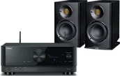 Zestawy stereo - Yamaha RX-A6A czarny + Carina BS243.4 czarny - miniaturka - grafika 1