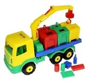 Samochody i pojazdy dla dzieci - POLESIE Samochód do przewozu kontenerów Prestiż Poland - miniaturka - grafika 1