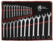 Klucze i nasadki - Kraftmann Mraftmann 1198 zestaw 25 kluczy oczkowych, 6-32 mm, wersja metryczna 1198 - miniaturka - grafika 1